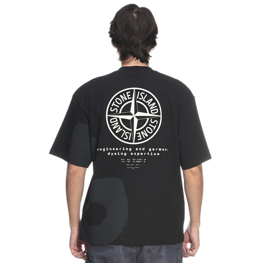 ストーンアイランド STONE ISLAND メンズ Tシャツ 半袖 SI2100002S0365コットン100％ バックロゴプリント クルーネック カットソー ブランド トップスの画像
