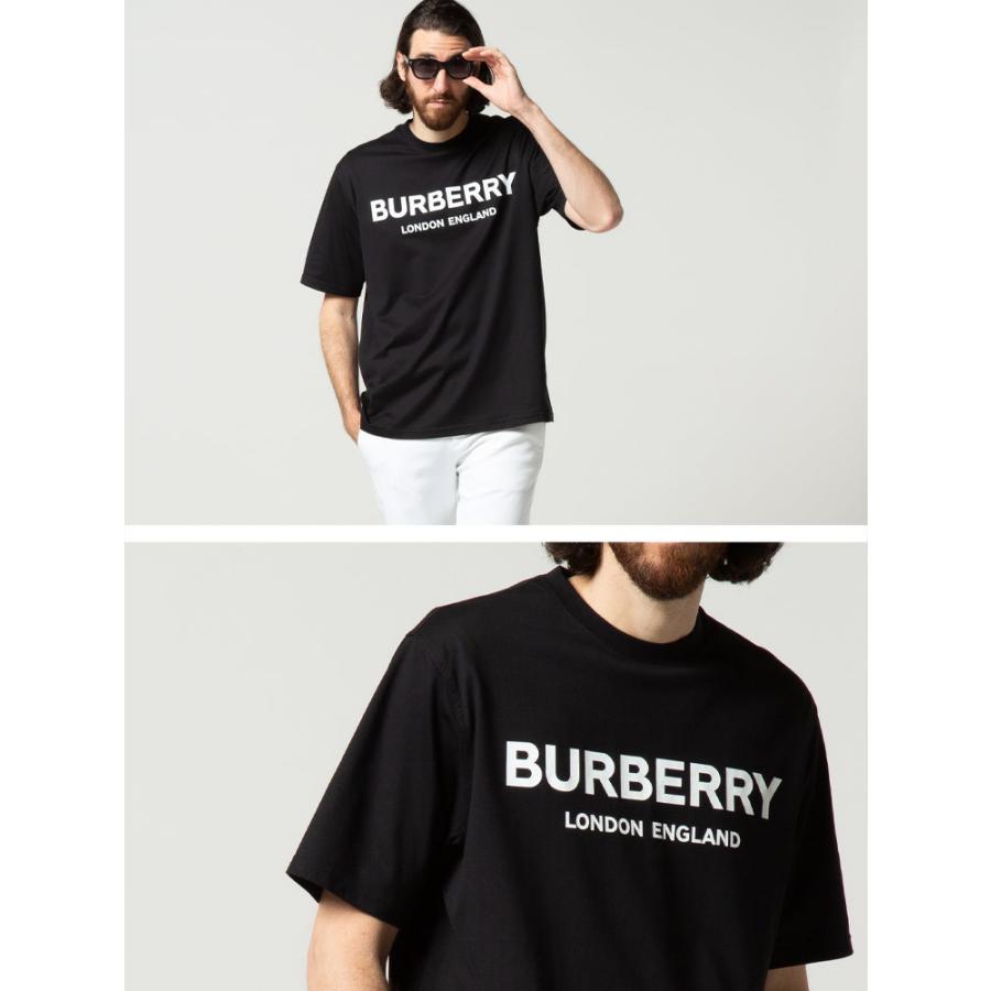バーバリー Tシャツ メンズ BURBERRY ロゴプリント クルーネック 半袖 