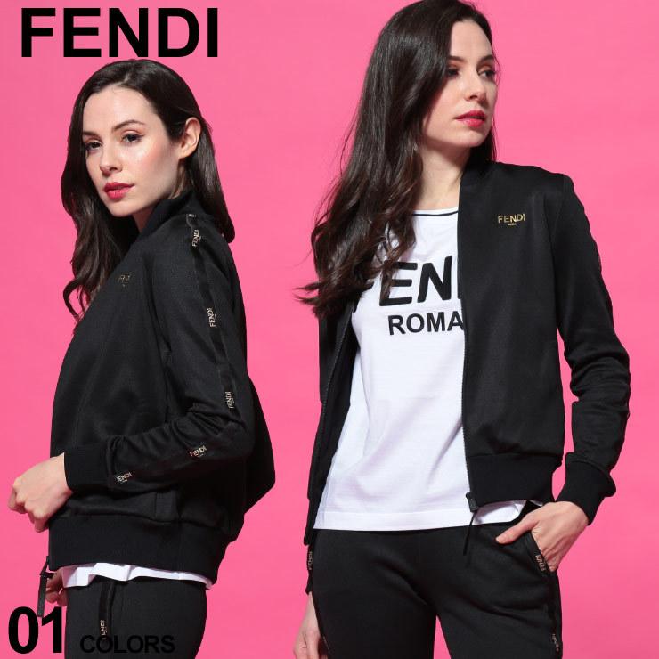 スタンドカラー Fendi フェンディ ブランド Fdlfaf069aerq トラックジャケット ブランド ロゴ 7604 ゼンオンライン レディース ジャージ フェンディ ジャージ ライン