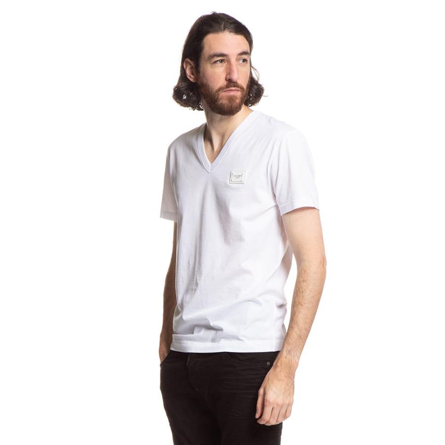 ドルチェ&ガッバーナ Tシャツ メンズ DOLCE&GABBANA ロゴプレート V ドルチェ&ガッバーナ Tシャツ メンズ DOLCE&GABBANA ロゴプレート V