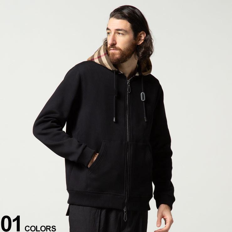 バーバリー パーカー メンズ BURBERRY 裏起毛 チェックフード