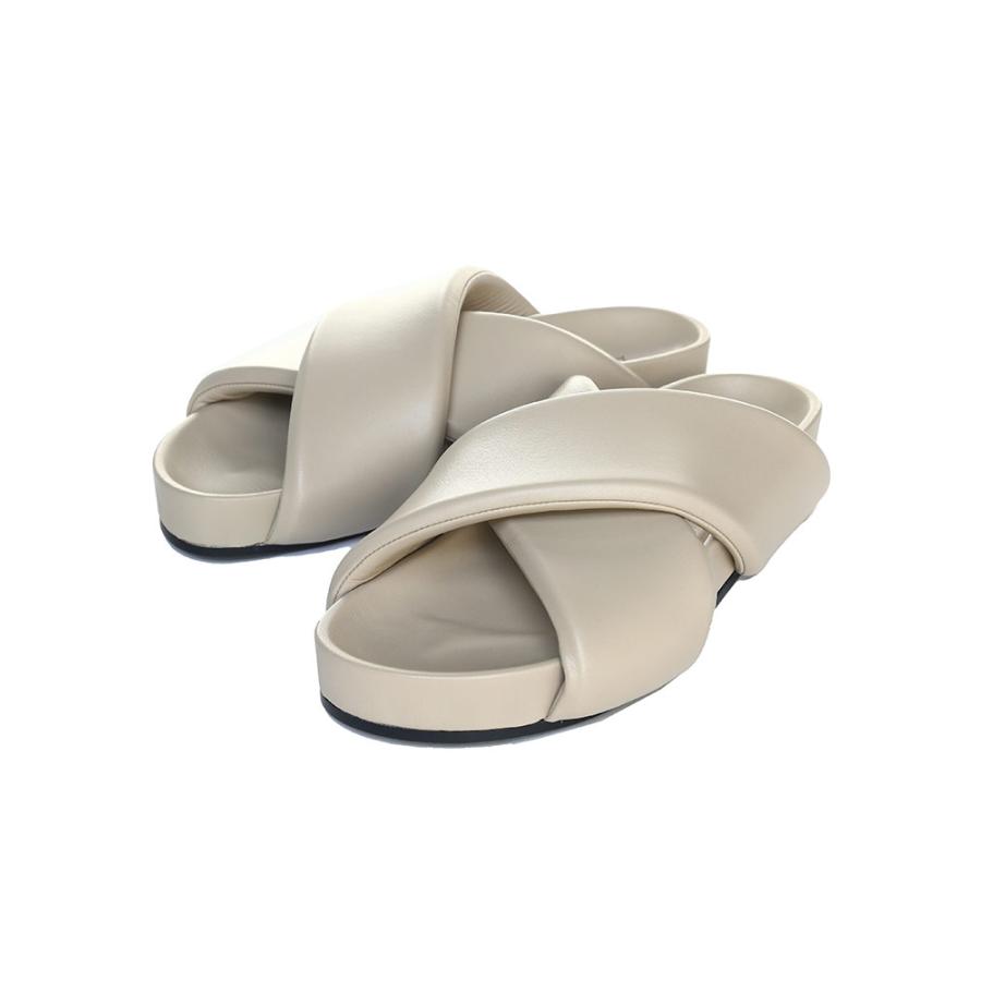 JIL SANDER ジルサンダー サンダル スライドサンダル メンズ クロス 