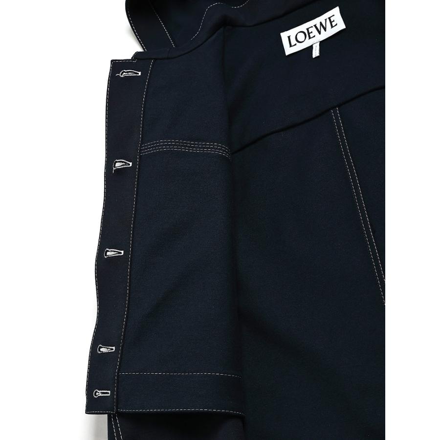 LOEWE ロエベ ポケット フード ジャケット CROPPED WORKWEAR 
