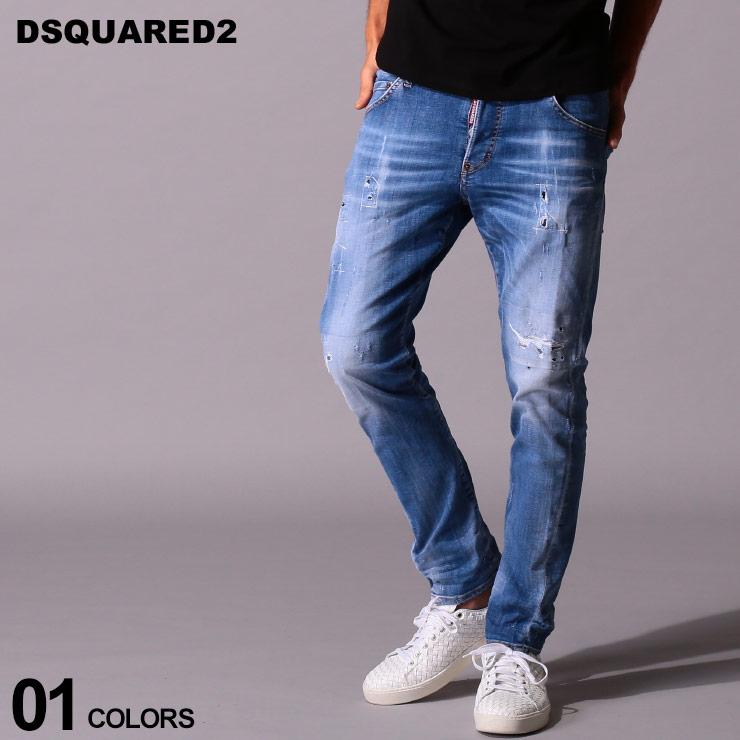 ディースクエアード メンズ ジーンズ Dsquared2 デニムパンツ ストレッチ ダメージ ボタンフライ Sexy Twist ブランド ボトムス D2lb0748s ゼンオンライン 通販 Yahoo ショッピング