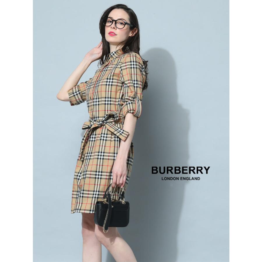 バーバリー シャツ BURBERRY ワンピース レディース シャツドレス シャツワンピ ヴィンテージチェック ストレッチ　コットン ブランド  BBL8024585