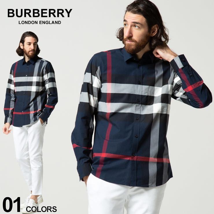 バーバリー シャツ メンズ BURBERRY チェック ストレッチコットン