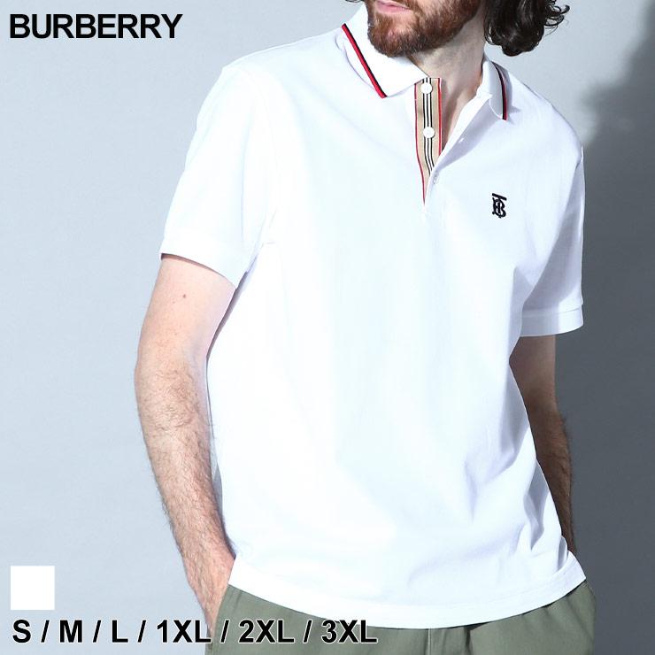 BURBERRY バーバリー 半袖 ポロシャツ ワンポイントロゴ 刺繍 BURBERRY バーバリー 半袖 ポロシャツ ワンポイントロゴ 刺繍