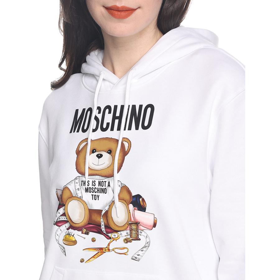 モスキーノ パーカー MOSCHINO レディース フーディー スウェット ベアプリント TAILOR TEDDY ブランド トップス MHLA17075528｜zen｜03