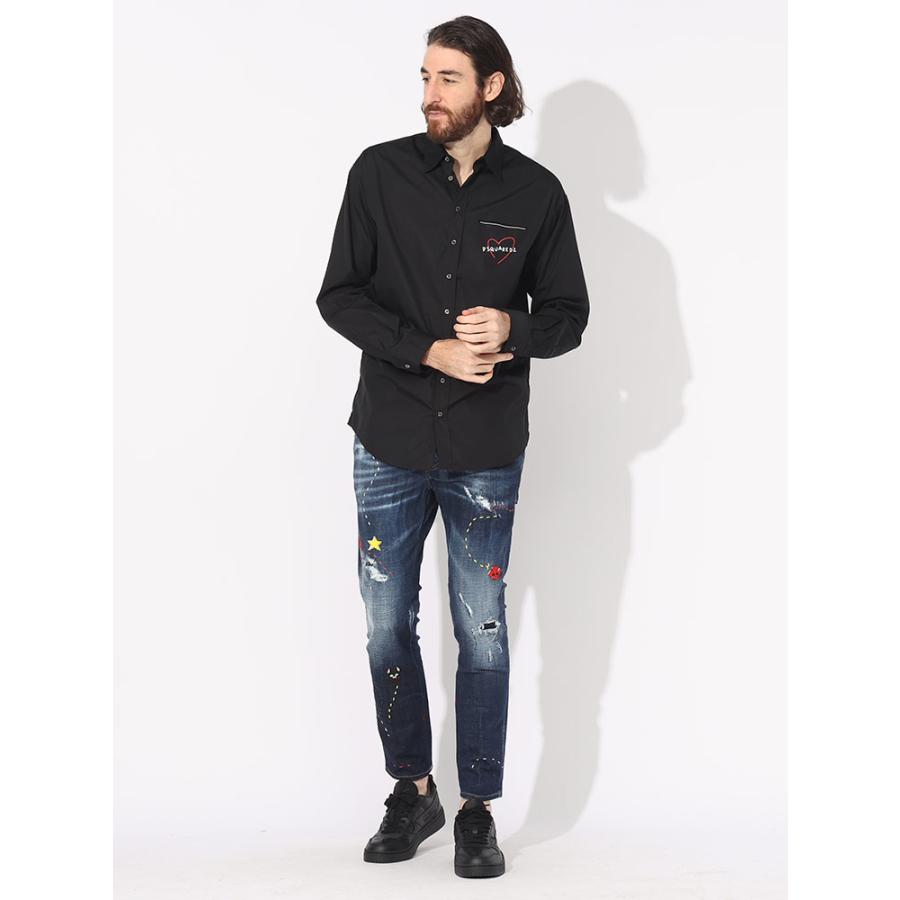 DSQUARED2 ディースクエアード シャツ メンズ ロゴ ハート DSQUARED2 ディースクエアード シャツ メンズ ロゴ ハート