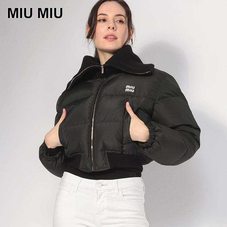 miu ミュウミュウ MIU ニットカラー ショート丈 クロップド miu ミュウミュウ MIU ニットカラー ショート丈 クロップド