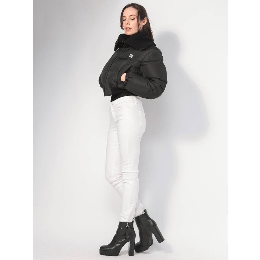miu ミュウミュウ MIU ニットカラー ショート丈 クロップド miu ミュウミュウ MIU ニットカラー ショート丈 クロップド