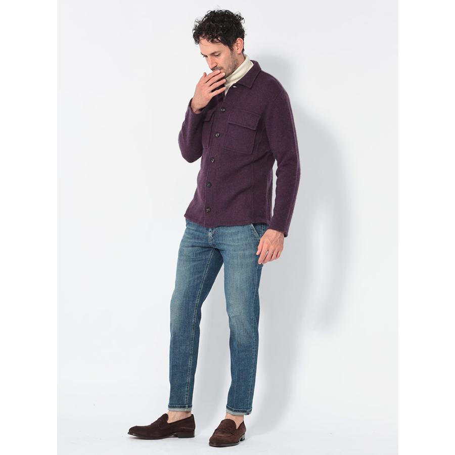LARDINI ラルディーニ ウールブレンド フラップポケット ニット