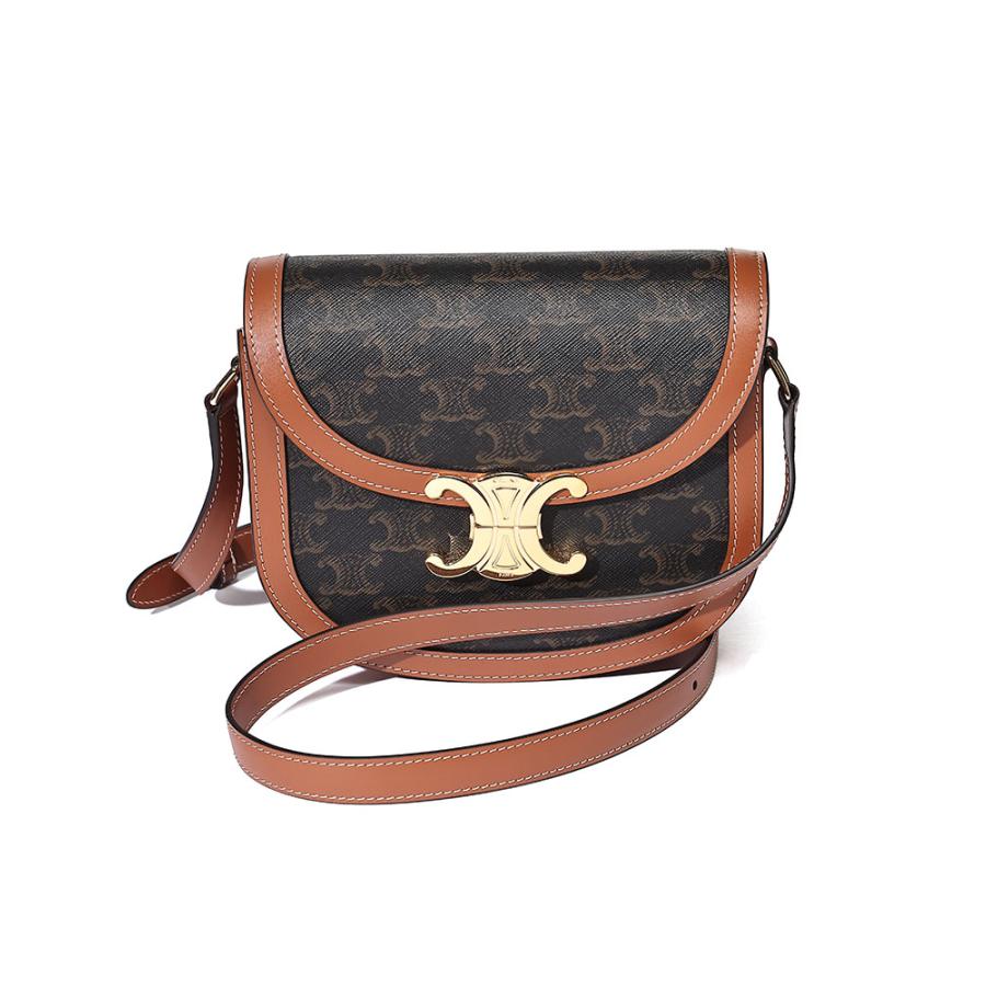 CELINE モノグラムショルダーバッグ CELINE/セリーヌ】モノグラム マカダム ベルトモチーフ