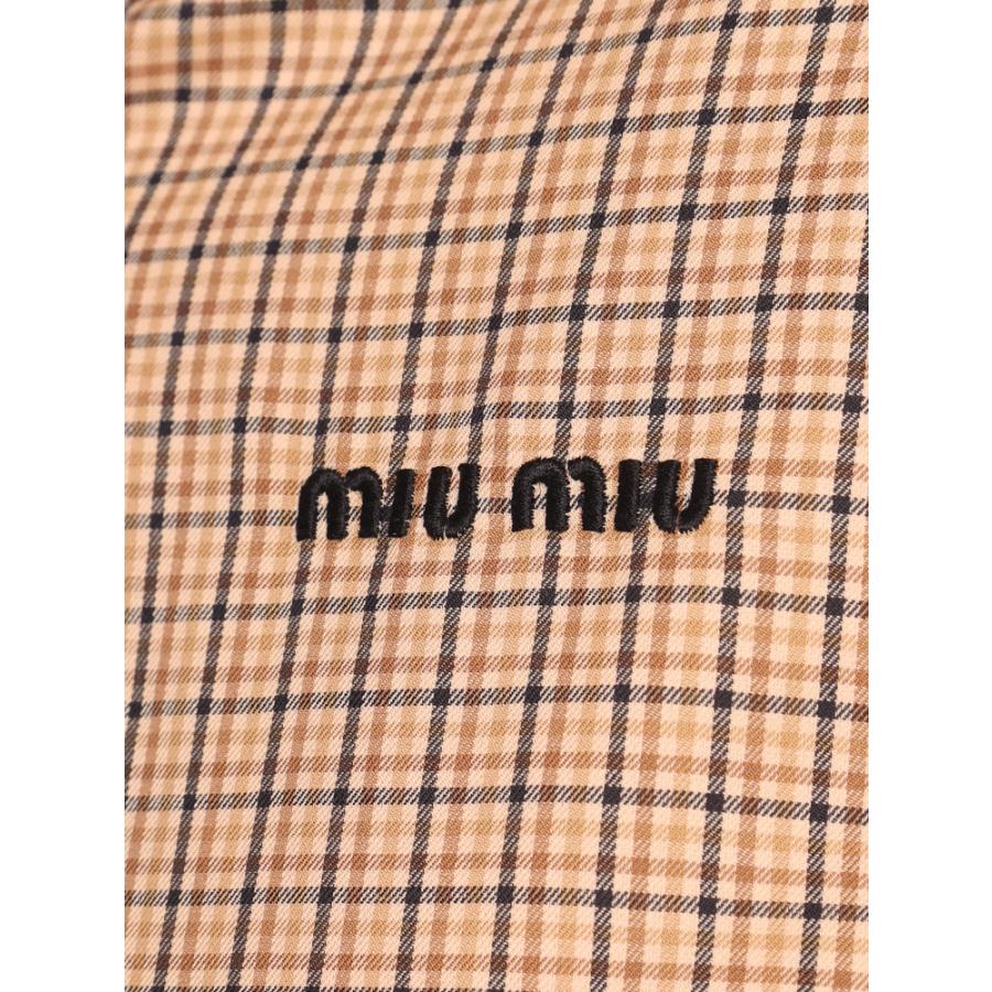 miu ミュウミュウ MIUMIU ボタンダウン ストレートフィット miu ミュウミュウ MIUMIU ボタンダウン ストレートフィット