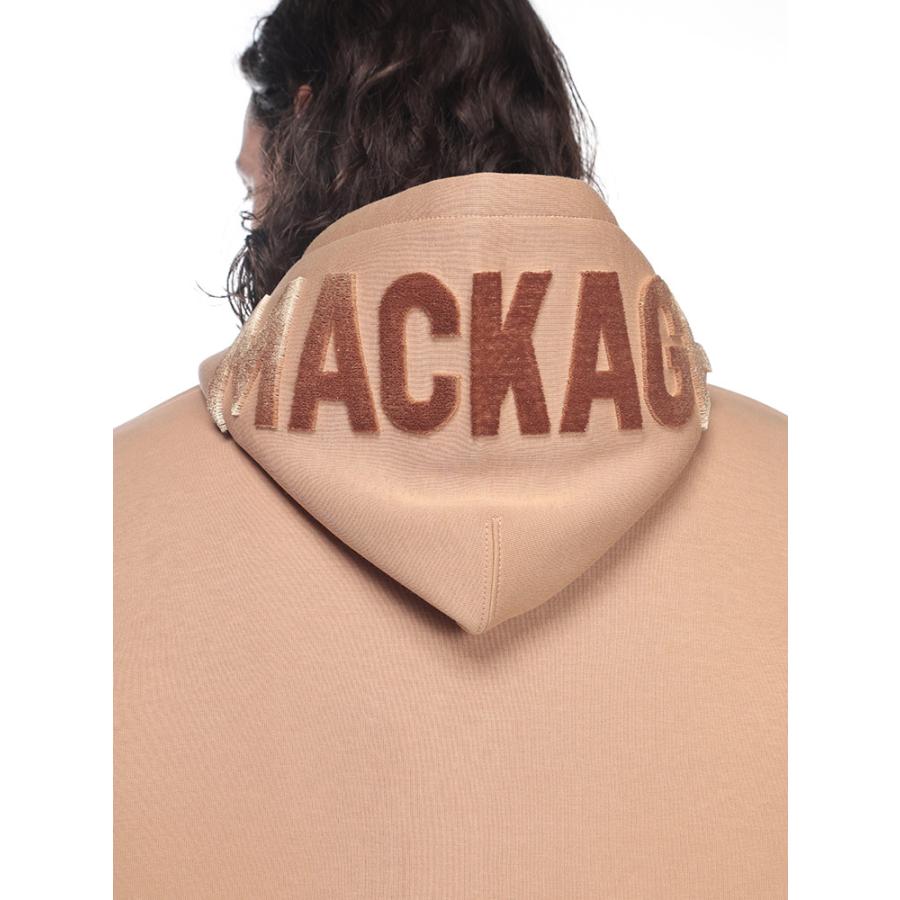 Mackage マッカージュ フードロゴ ポケット付き プルオーバー パーカー