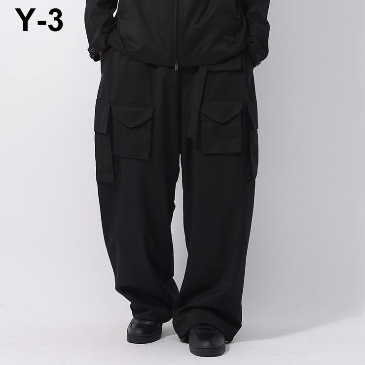 Y-3 ワイスリー ウールブレンド ポケットデザイン ルーズ カーゴ Y-3 ワイスリー ウールブレンド ポケットデザイン ルーズ カーゴ