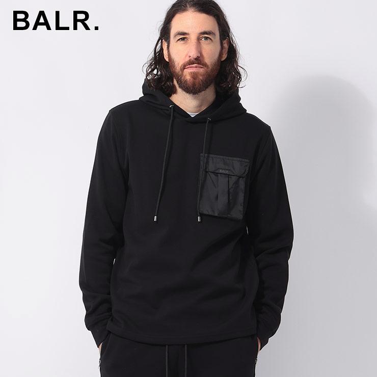 BALR.（ボーラー） ナイロンポケット プルオーバー パーカー メンズ Q