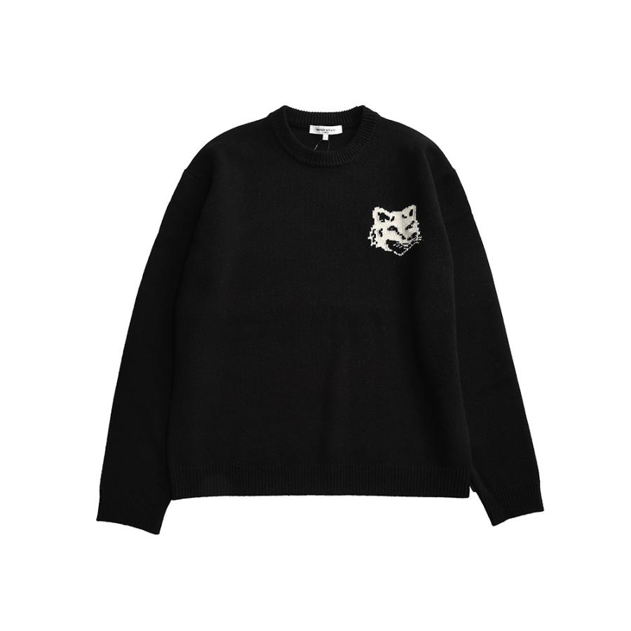 MAISON KITSUNE メゾンキツネ ウール クルーネック セーター MAISON KITSUNE メゾンキツネ ウール クルーネック セーター