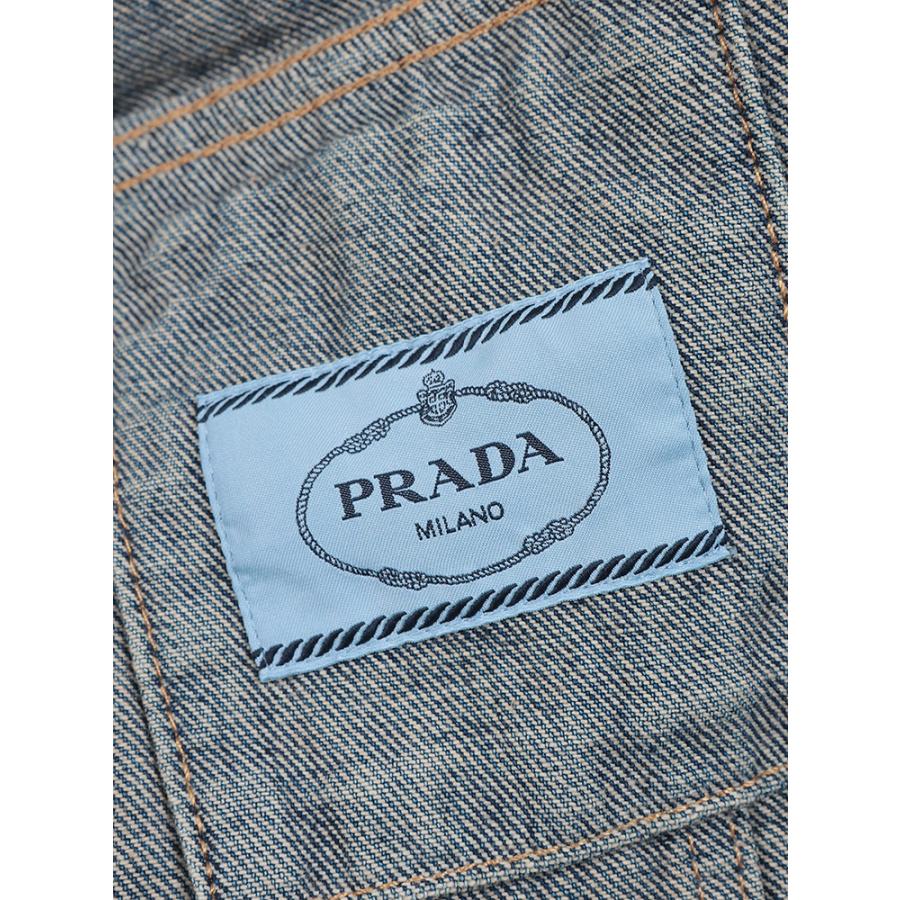 PRADA（プラダ） ウォッシュ加工 タイトフィット 半袖 デニム