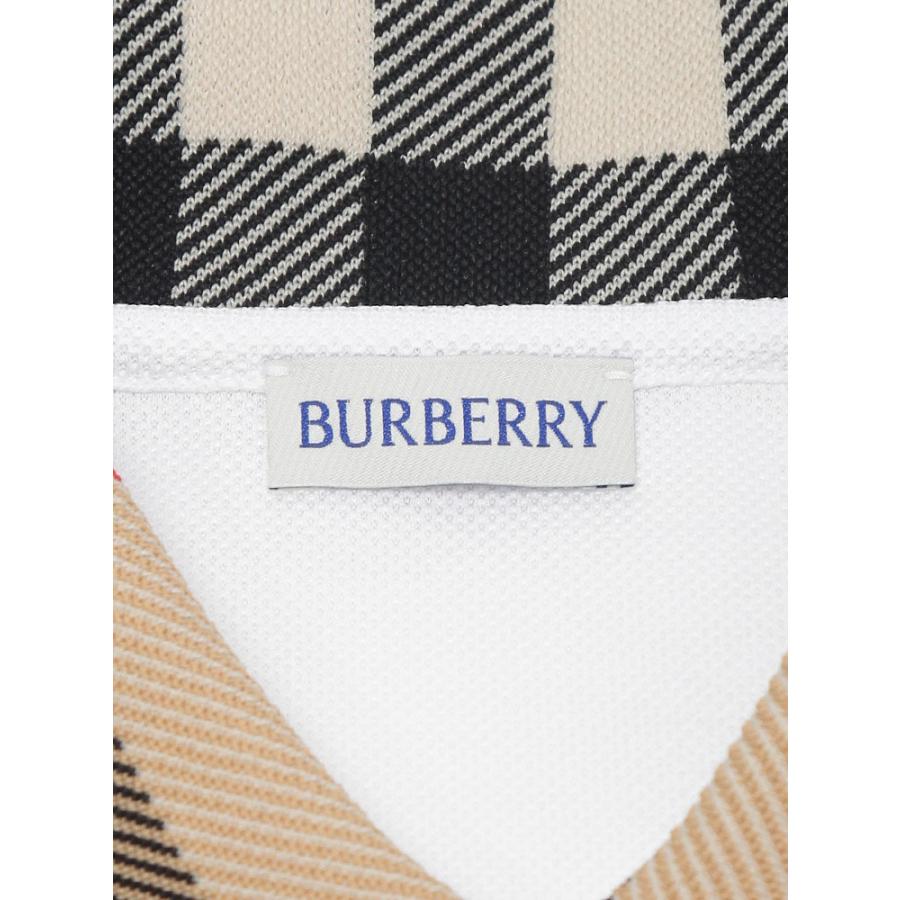 バーバリー BURBERRY コットン 衿チェック 半袖 ポロシャツ メンズ BB8071621の画像