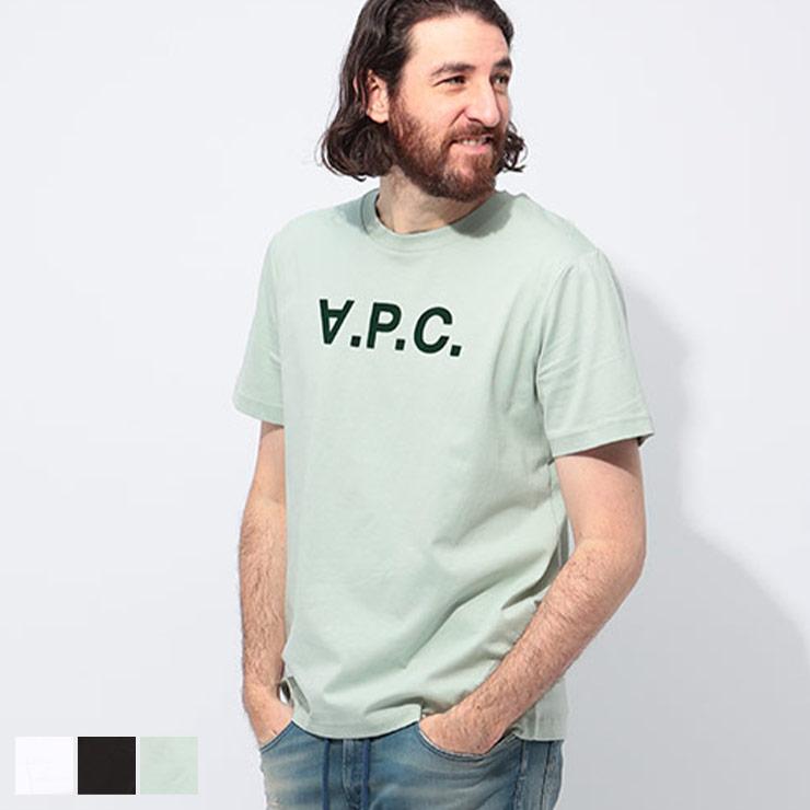 A.P.C. アーペーセー フロッキー ロゴ クルーネック 半袖 T