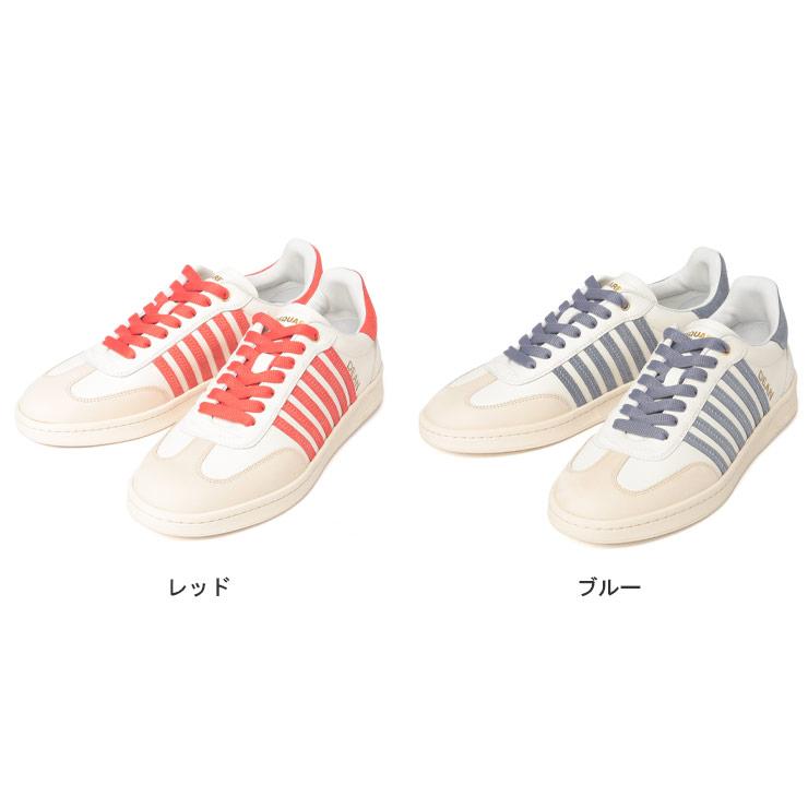 DSQUARED2（ディースクエアード） ワンポイントロゴ レザー ローカット