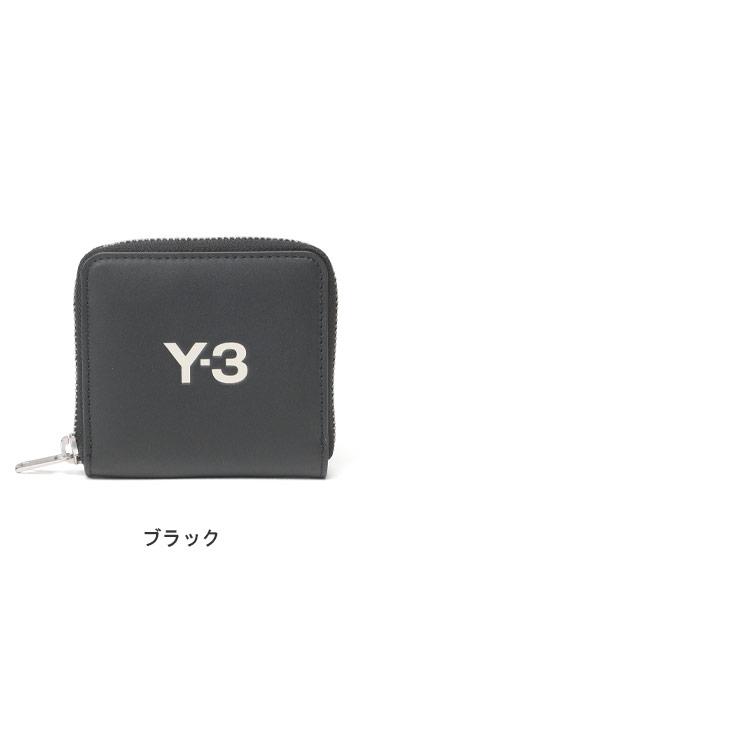 Y-3 ワイスリー カウレザー ワンポイントロゴ 2つ折り 財布 メンズ