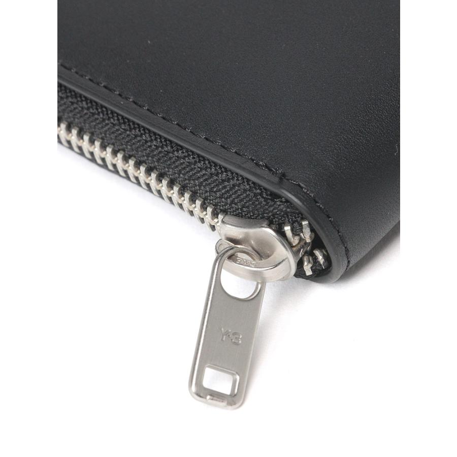 Y-3 ワイスリー カウレザー ワンポイントロゴ 2つ折り 財布 メンズ