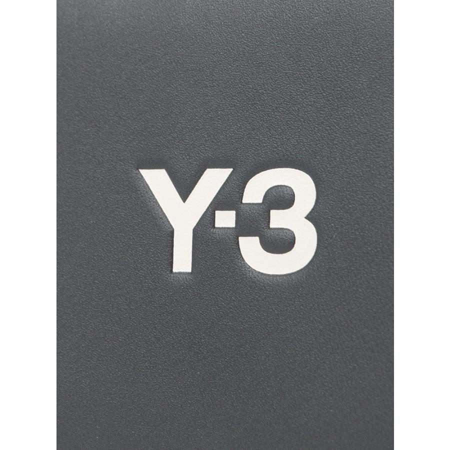 Y-3 ワイスリー カウレザー ワンポイントロゴ 2つ折り 財布 メンズ