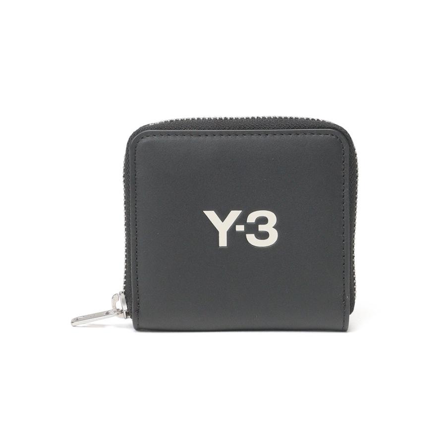 Y-3 ワイスリー カウレザー ワンポイントロゴ 2つ折り 財布 メンズ