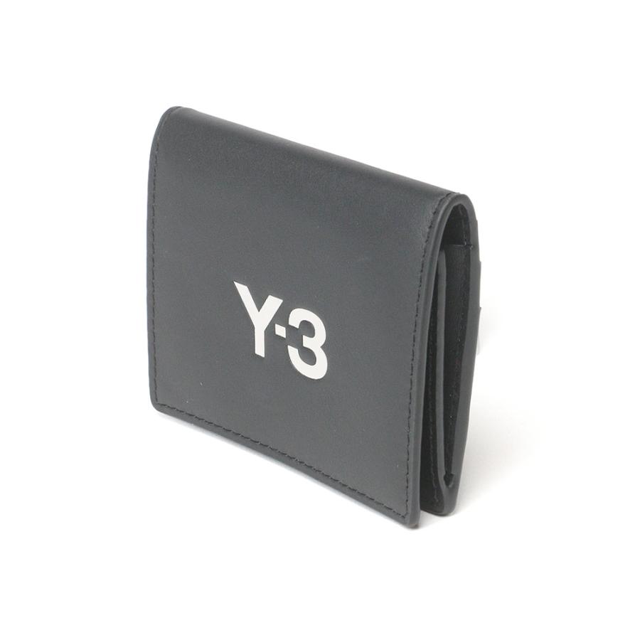 Y-3 ワイスリー カウレザー ワンポイントロゴ 2つ折り カードケース