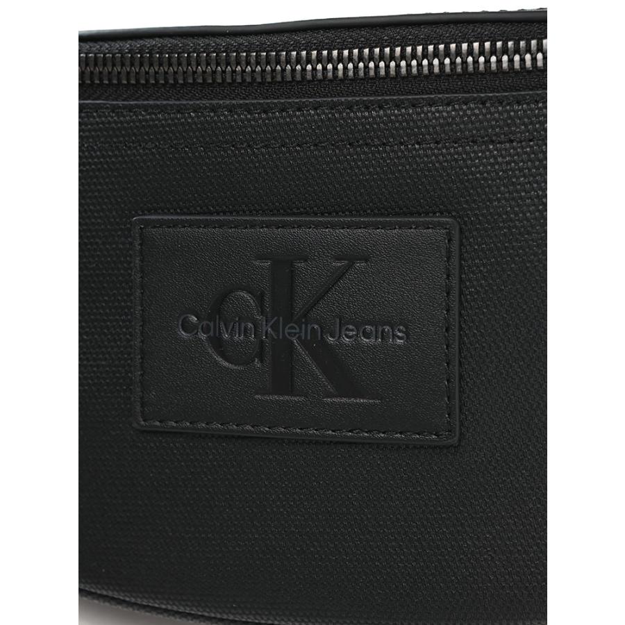 カルバンクライン【新品】ウエストバック　ボディーバック　CKロゴ　ブラック ck Calvin Klein カルバンクライン Calvin Klein コーティングウエスト