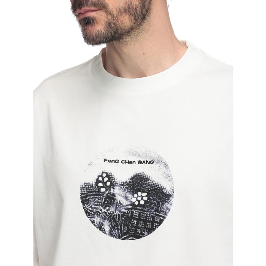 Feng Chen Wang（フェン チェン ワン） 半袖 Tシャツ メンズ 刺繍