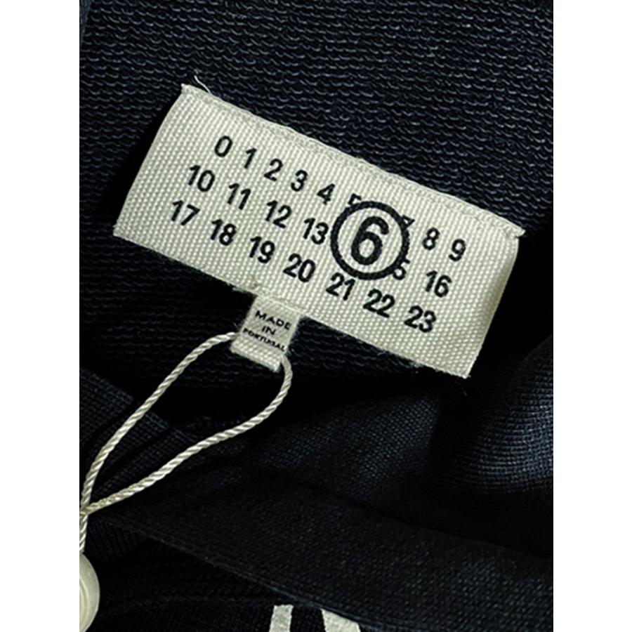エムエムシックス メゾン マルジェラ MM6 Maison Margiela パーカー レディース ロゴプリント ショート丈 MM6GU0241M25012の画像