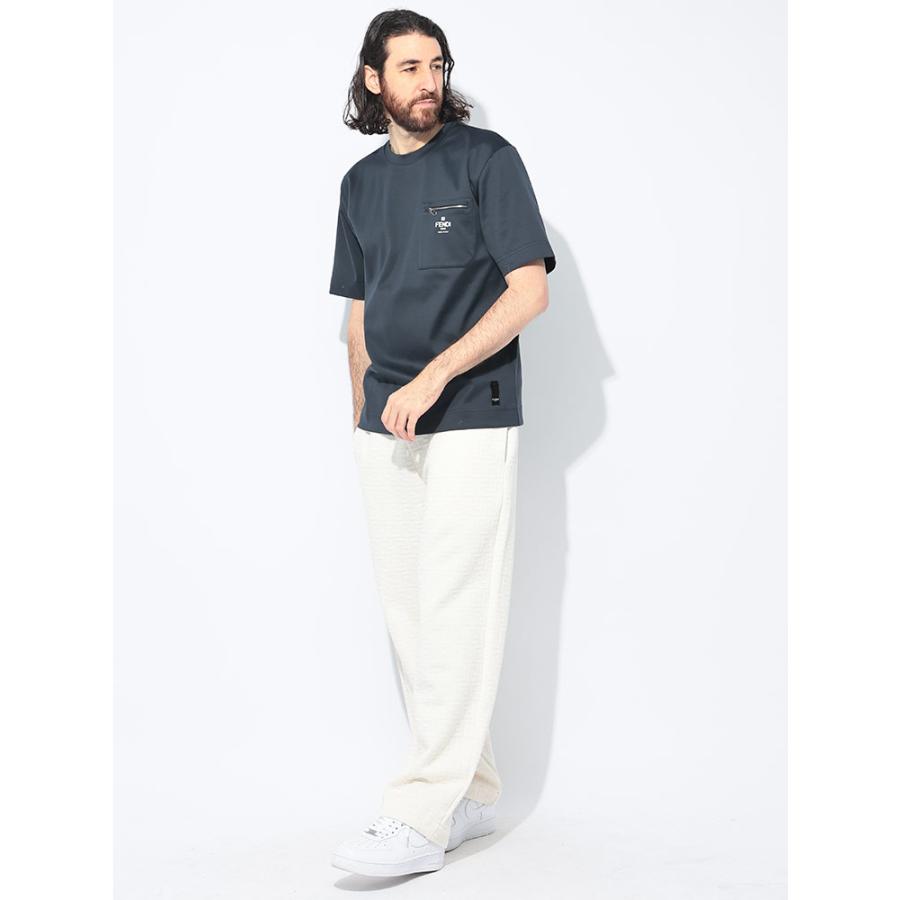 FENDI（フェンディ） 半袖 Tシャツ メンズ ジップポケット クルー