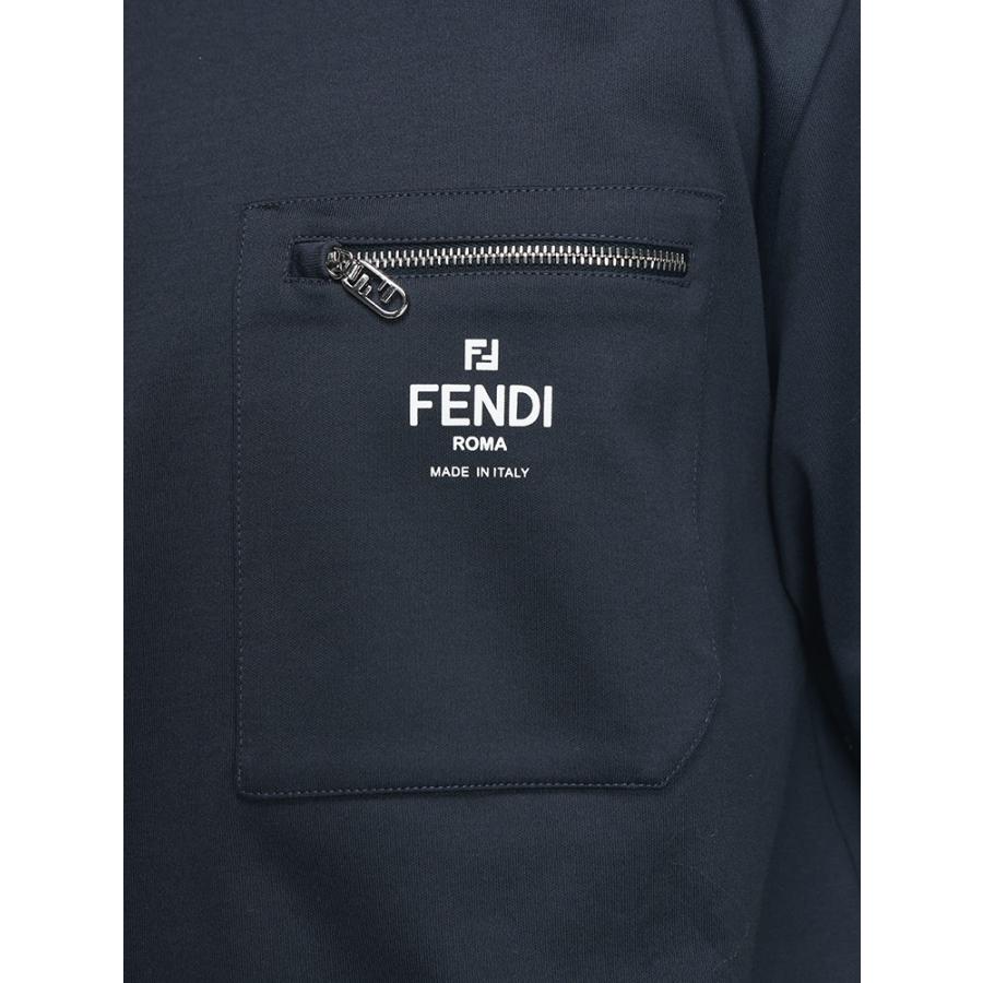 FENDI（フェンディ） 半袖 Tシャツ メンズ ジップポケット クルー