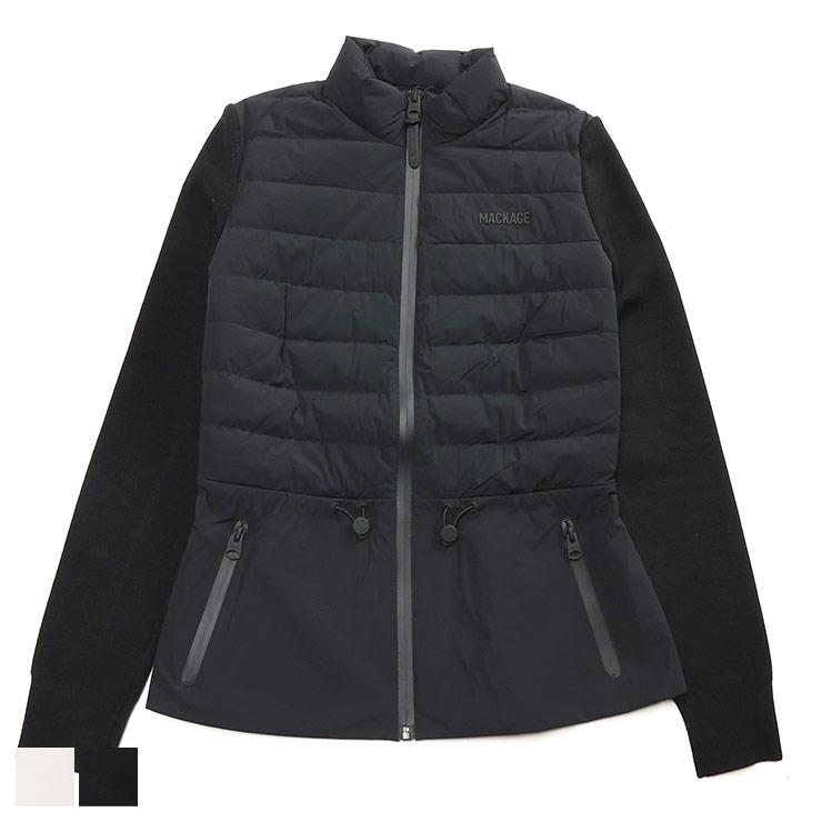 Mackage マッカージュ ハイブリッド ダウンジャケット カーディガン MACKAGE (マッカージュ) フード フルジップ ダウンコンビ パーカー