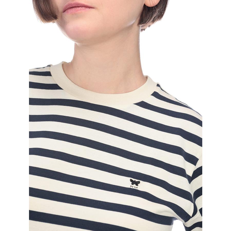 Max Mara（マックスマーラ）のボーダー柄長袖カットソー☆未使用タグ付 Max Mara（マックスマーラ） ワンポイント ボーダー柄 クルーネック