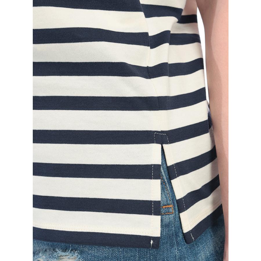 Max Mara（マックスマーラ） ワンポイント ボーダー柄 クルーネック