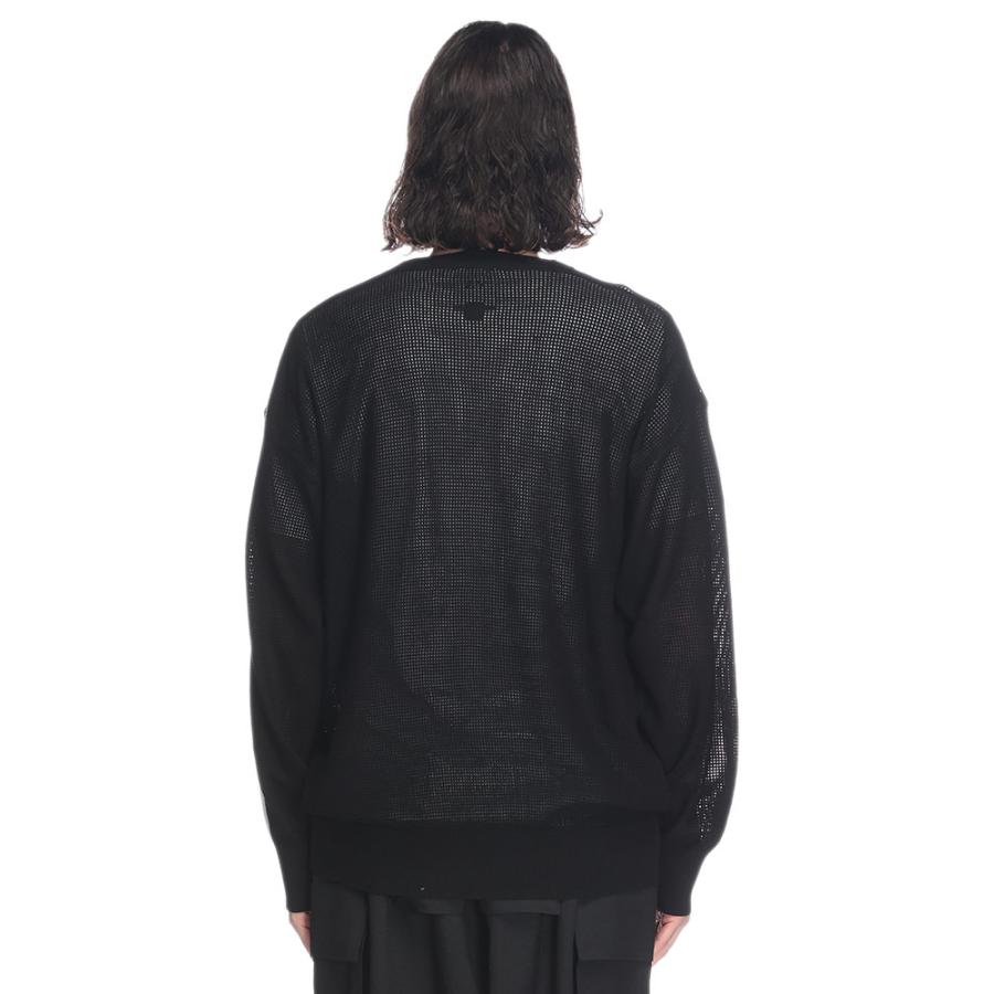 Y-3 ワイスリー ニット メンズ スリーストライプ クルーネック GFX