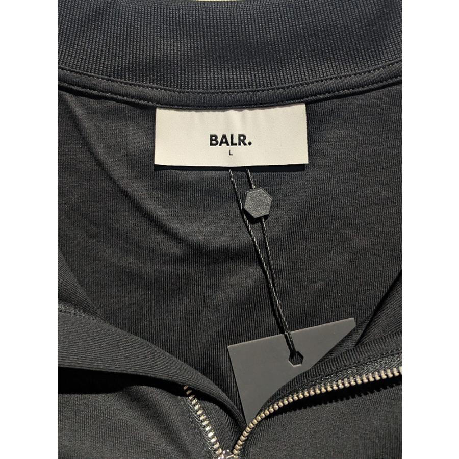 BALR.（ボーラー） 半袖 ポロシャツ メンズ 胸ロゴ ハーフジップ HEX