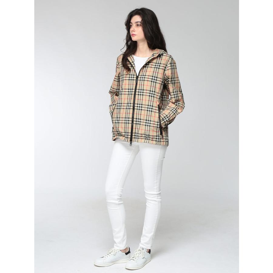 BURBERRY バーバリー ロンドン チェック ブルゾン ジャケット 42 BURBERRY（バーバリー） ブルゾン レディース チェック柄 フルジップ