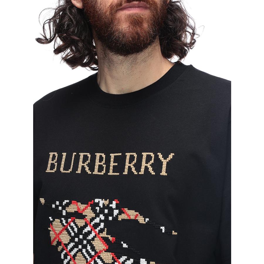 Burberry バーバリー T シャツ　半袖　ロゴ　コットン　14Y 164 BURBERRY (バーバリー) レディース Tシャツ 半袖 ロゴ チェック ラベル