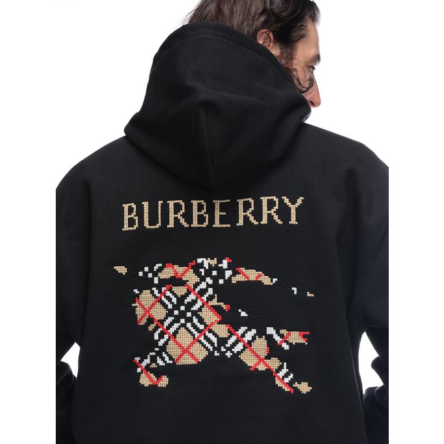 バーバリー メンズ BURBERRY クロスステッチ EKD コットン プルオーバー パーカー BB8110938の画像