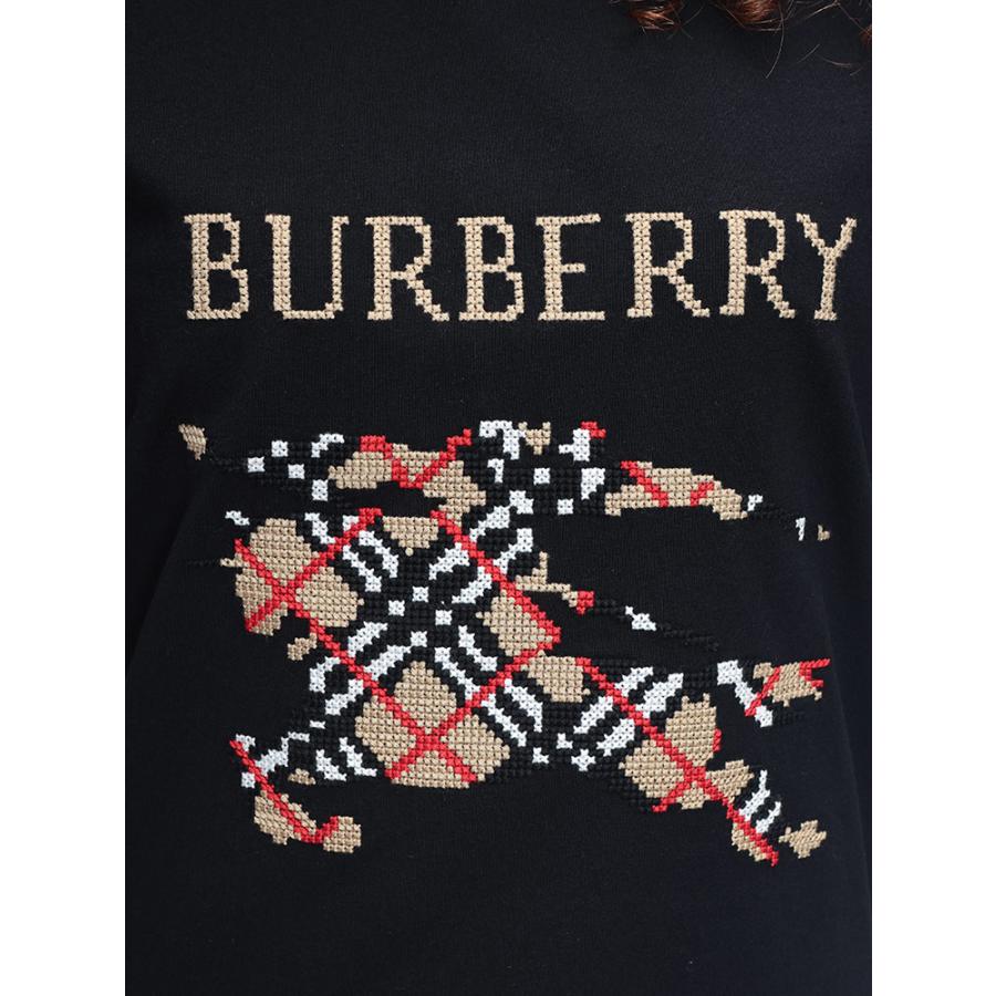 【美品】BURBERRY LONDON オーバーサイズ カットソー 1 ロゴ刺繍 BURBERRY 現行 サークルロゴ刺繍 オーバーサイズTシャツ ホワイトL相当