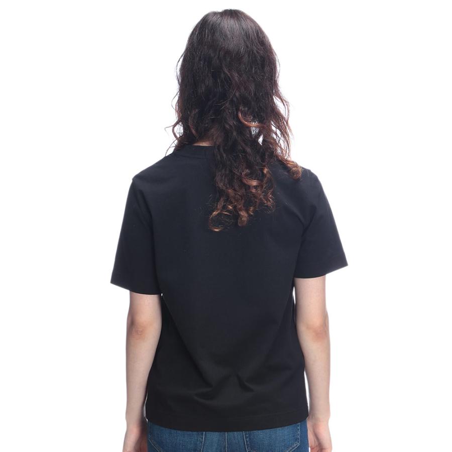 美品 BURBERRY バーバリー ホルターネック カットソー 黒 38 中古・古着通販】BURBERRY (バーバリー) TB Logo Print Cotton T-Shirt