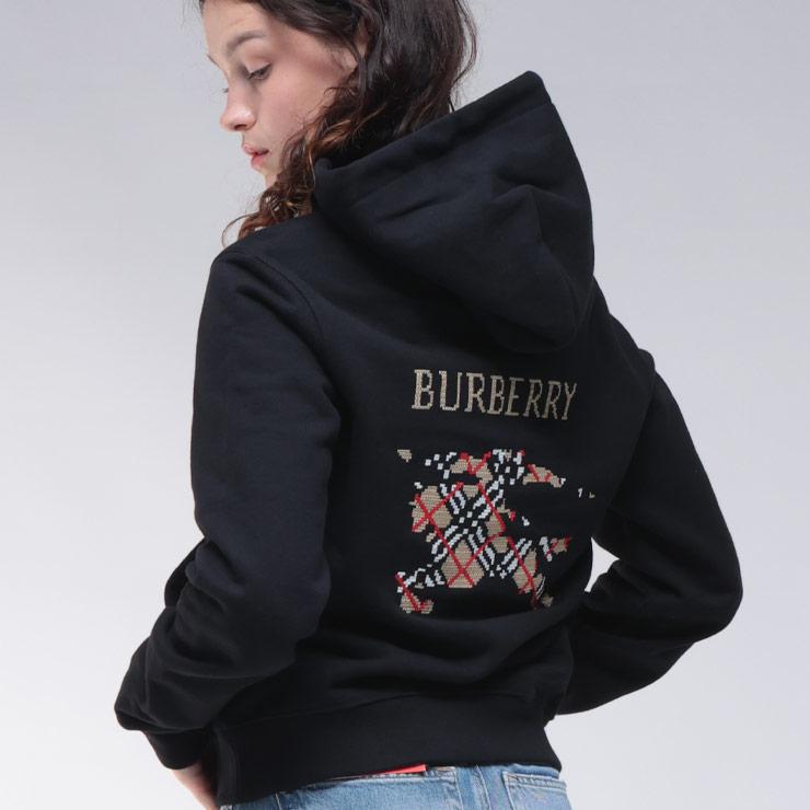 BURBERRY（バーバリー） クロスステッチロゴ プルオーバー パーカー