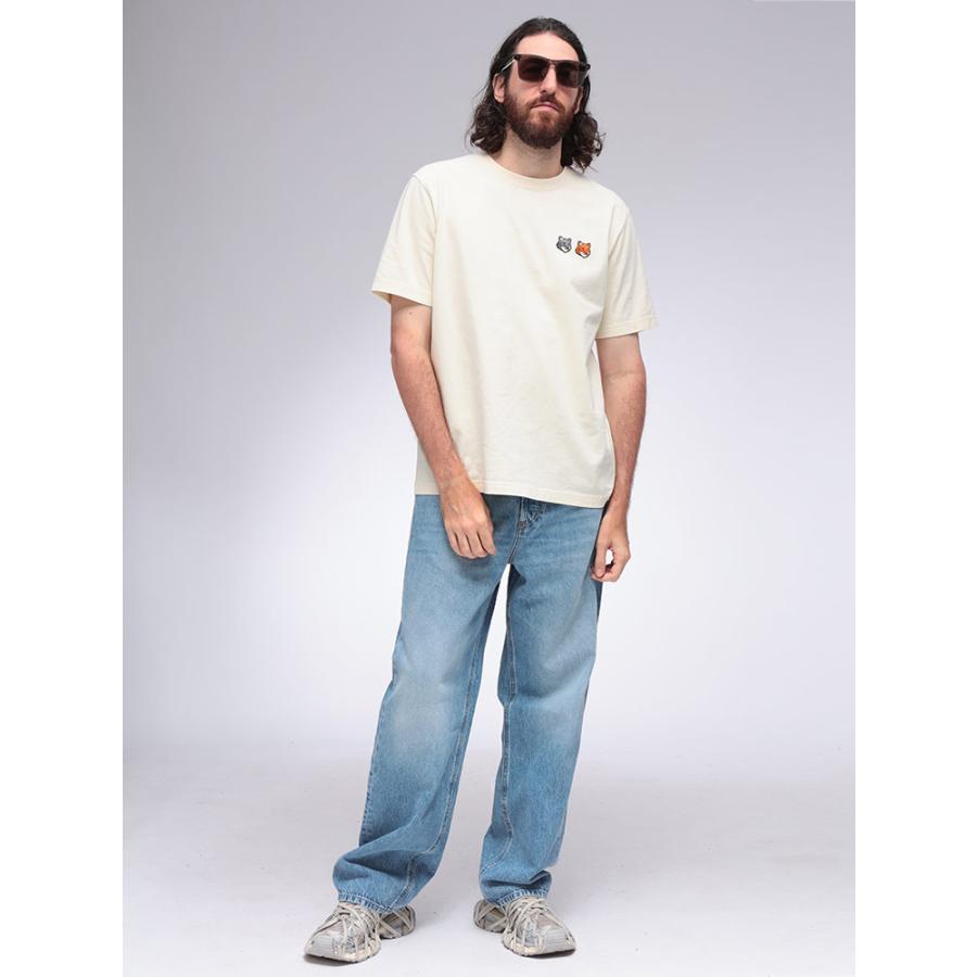 【新品未使用】メゾンキツネ　ホワイト デニム タグ付き　美品 中古・古着通販】maison kitsune (メゾンキツネ) MAISON KITSUNE