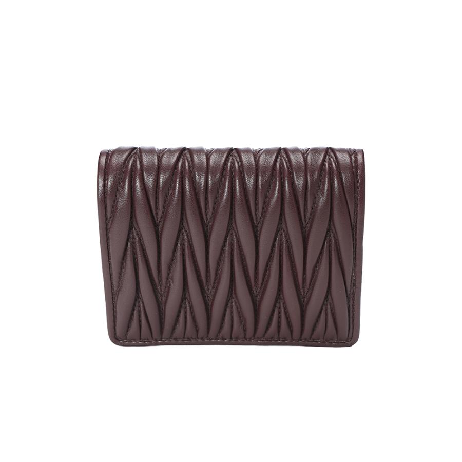 ミュウミュウ MIU MIU マテラッセ レザー 二つ折り財布 MIU5MV204AFPP ブランド 財布 誕生日 プレゼントの画像