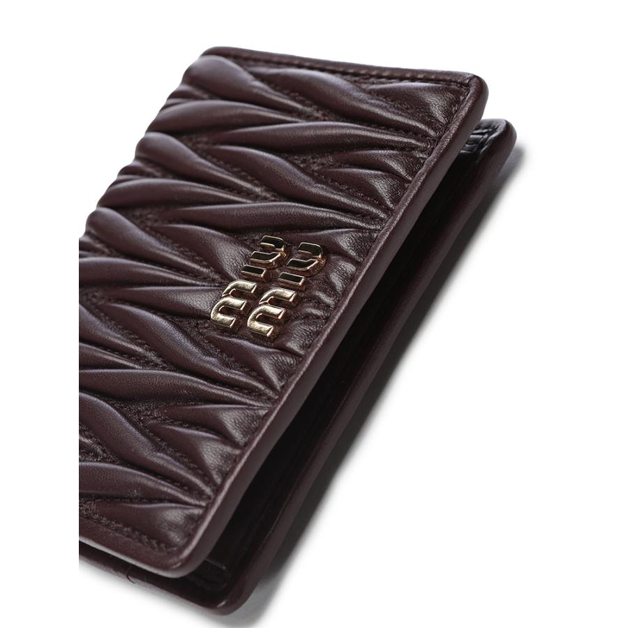 miu miu（ミュウミュウ） マテラッセ レザー 二つ折り財布